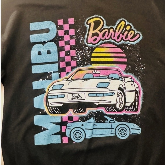 Retro Malibu Barbie Dream Car Crewneck Sweatshirt size small - Picture 3 of 6